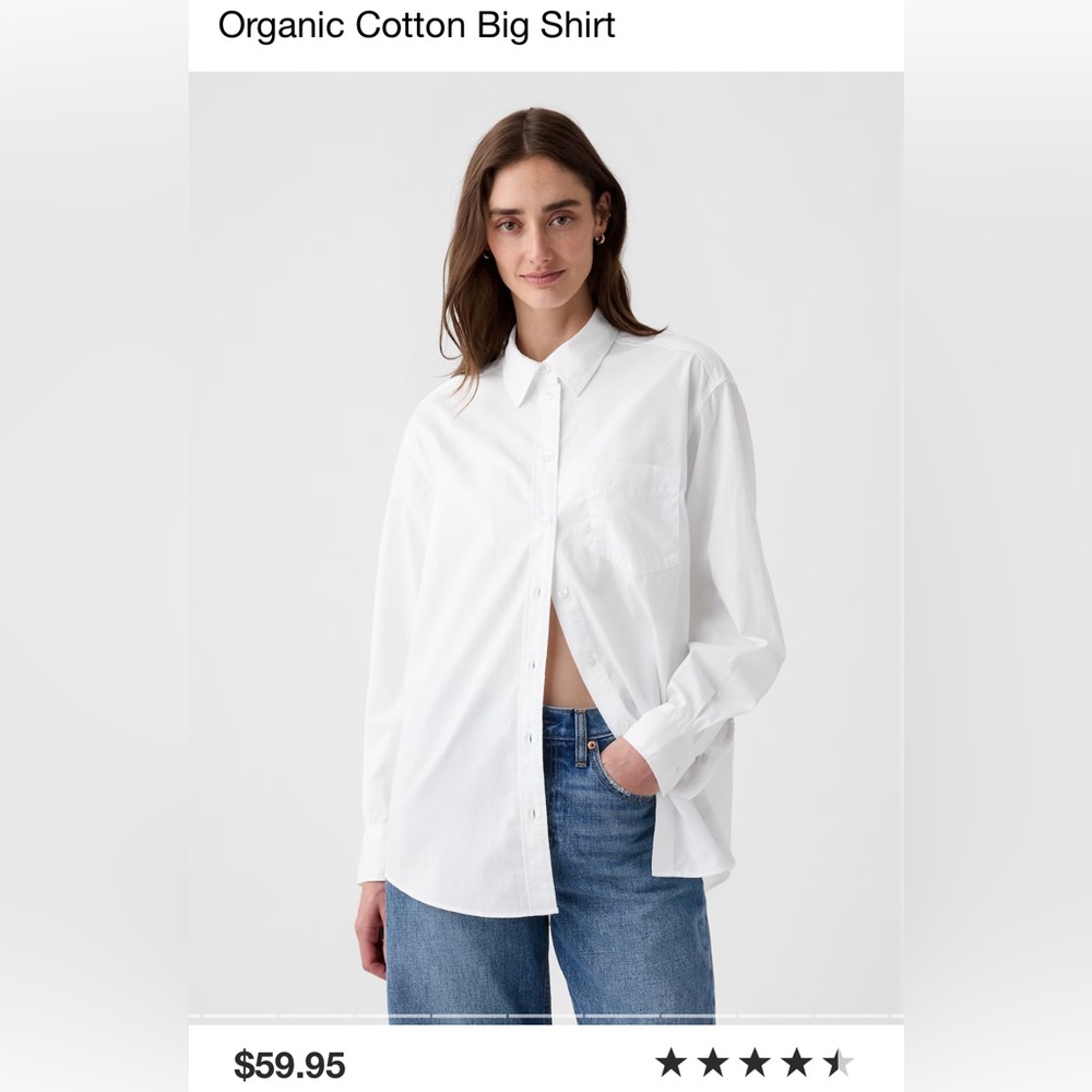 Gap Organic Cotton Big Shirt